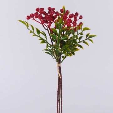 Ramo artificiale di sorbo ELNATAN in mazzo, frutti, rosso, 30 cm Ramo artificiale di sorbo ELNATAN in mazzo, frutti, rosso, 30 cm