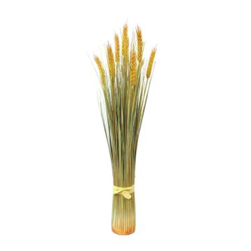 Grano di plastica ELFIREDE con spighe, verde-giallo, 60cm