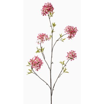 Ramo artificiale ciliegio ornamentale SLIRKO con fiori, rosa scuro, 115 cm