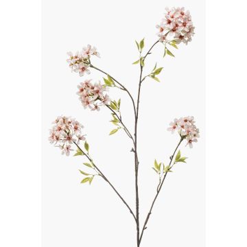 Ramo artificiale ciliegio ornamentale SLIRKO con fiori, rosa chiaro, 115 cm