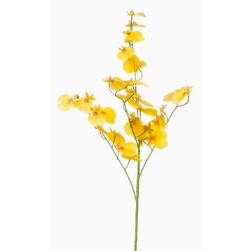 Fiore artificiale orchidea Oncidium ramo KEOLANI, giallo, 75 cm