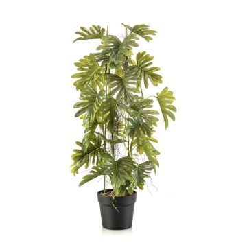 Pianta artificiale Philodendron selloum FLENTO, vaso decorativo, radici aeree, 80 cm Pianta artificiale Philodendron selloum FLENTO, vaso decorativo, radici aeree, 80 cm