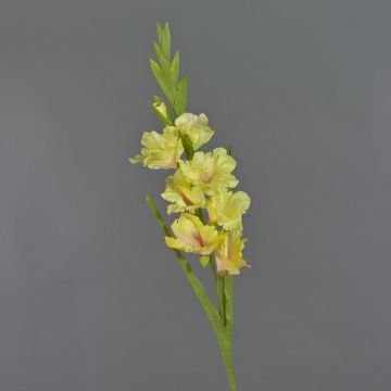 Fiore artificiale Gladiolo NOVNIF, giallo, 95 cm