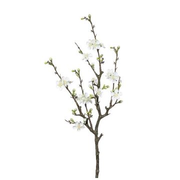 Ramo artificiale fiori di cotogno VORLIN con fiori, bianco, 75 cm