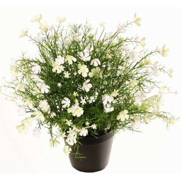 Fiore decorativo Impatiens GISINDA in vaso decorativo, bianco-verde, 40cm Fiore decorativo Impatiens GISINDA in vaso decorativo, bianco-verde, 40cm