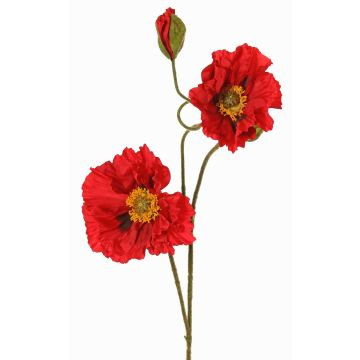 Ramo di papavero artificiale PEJA, rosso, 90cm, Ø11-13cm Ramo di papavero artificiale PEJA, rosso, 90cm, Ø11-13cm