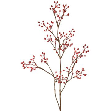 Ramo decorativo di rosa selvatica HIKERNE con cinorrodi, rosso, 100 cm Ramo decorativo di rosa selvatica HIKERNE con cinorrodi, rosso, 100 cm