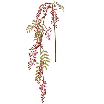 Ramo di sorbo artificiale JANNAH con frutti, rosso, 120 cm