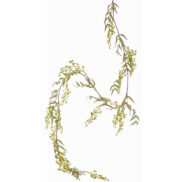 Ghirlanda artificiale albero del pepe TENGYH con bacche, verde, 180cm