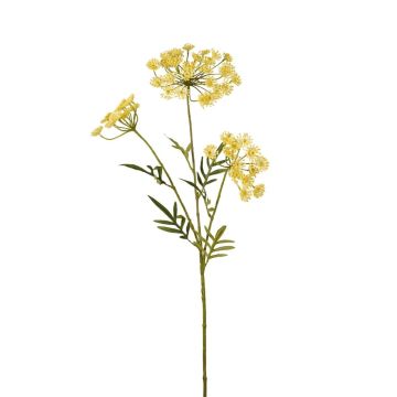 Ramo di aneto artificiale HAKIM con fiori, giallo, 80 cm Ramo di aneto artificiale HAKIM con fiori, giallo, 80 cm