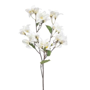 Ramo decorativo di bouganville MOWLER con fiori, crema, 70 cm