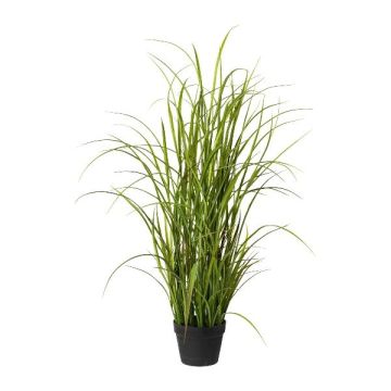 Canna artificiale SILKO in vaso decorativo, verde, 120 cm