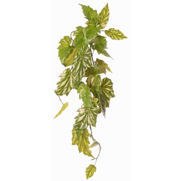 Pianta artificiale Begonia palmata OANFIR, bastoncino, pendente, verde, 90cm
