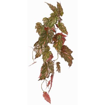 Pianta artificiale Begonia palmata OANFIR, bastoncino, pendente, rosa-verde, 90cm
