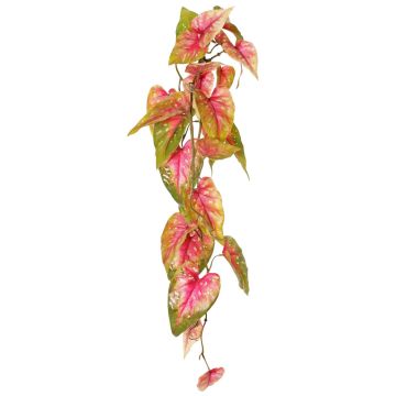 Anthurium artificiale MANFYR, bastoncino, pendente, rosa-verde, 90 cm