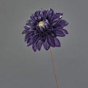 Fiore artificiale dalia LEOLANI, glamour-lilla scuro-elettrum, 60 cm