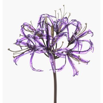 Fiore artificiale amarillide da giardino LEIALOHA, lilla elettrico glamour, 75 cm
