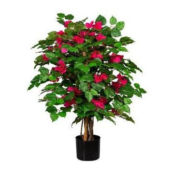 Albero artificiale Bougainvillea WINDEF con fiori, tronco naturale, crossdoor, cerise, 100 cm