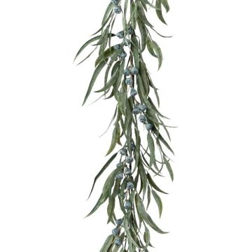 Ghirlanda artificiale eucalipto GROFIN, frutti, grigio-verde, 190cm