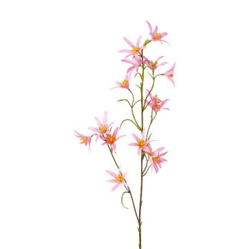 Ramo decorativo Tweedia solanoides ZORHIL, rosa metallizzato, 75 cm