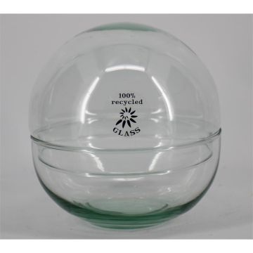 Terrario in vetro per piante grasse BRYSON, a forma di sfera, riciclato, trasparente, 15 cm, Ø 15 cm