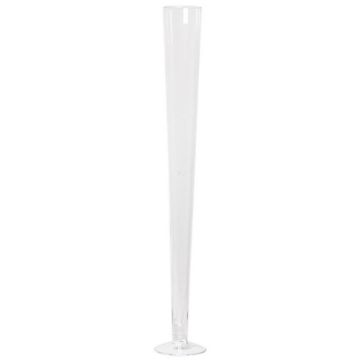 Grande vaso da terra sottile WANJA, vetro, base, trasparente, 60 cm, Ø 11 cm Grande vaso da terra sottile WANJA, vetro, base, trasparente, 60 cm, Ø 11 cm