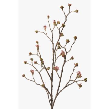 Ramo d'acero di simulazione JOACHIM, con fiori, rosa-verde, 110cm