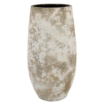 Vaso da fiori in ceramica AROON con venature, bianco antico, 50cm, Ø26cm Vaso da fiori in ceramica AROON con venature, bianco antico, 50cm, Ø26cm