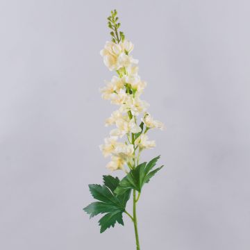 Fiore artificiale del delfinio ZIRKAN, crema, 75cm, Ø9cm