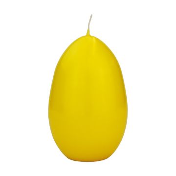 Candele a forma di uovo di Pasqua LEONITA, giallo, 12 cm, 8 cm, 40 h - Made in Germany