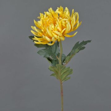 Crisantemo artificiale LINGYUN, giallo, 65 cm