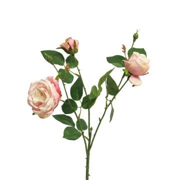 Ramo decorativo di rosa SHIYUN, rosa-crema, 60 cm
