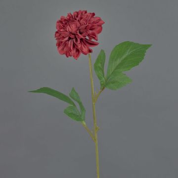 Dahlia artificiale WANRU, bordeaux, 50 cm