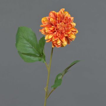 Dahlia artificiale WANRU, arancione, 50 cm