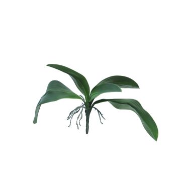 Foglie artificiali di orchidea Phalaenopsis WUJUAN con radici aeree, 35cm