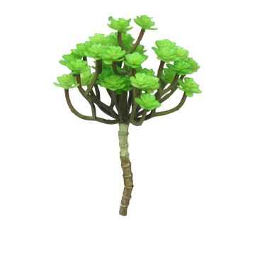 Echeveria macdougallii artificiale ULUO su stelo, verde, 19 cm