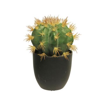 Cactus di plastica cuscino della suocera FEIJUN in vaso decorativo, verde, 23cm