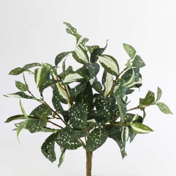 Cordilinea sintetica TAKARA su stelo, verde-bianco, 35cm
