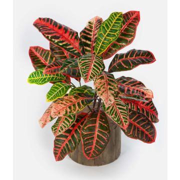 Croton artificiale ANNUKKA su stelo, multicolore, 75cm