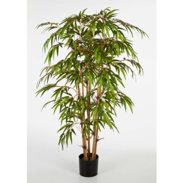 Bambù artificiale HIROSHI, fusti naturali di bambù, verde, 90cm