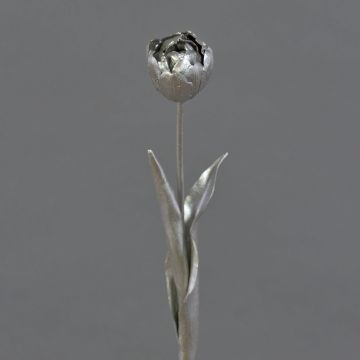 Tulipano artificiale LIANNA, argento-champagne, 45 cm