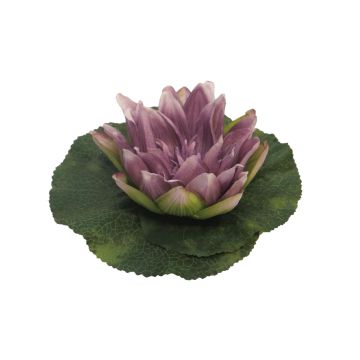 Ninfea artificiale SHUOLIN, galleggiante, viola, Ø18cm