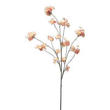 Ramo artificiale di prugna OUNALI con fiori, rosa-crema, 125 cm