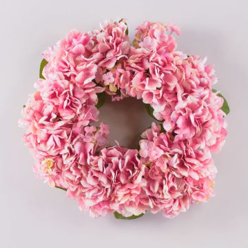 Corona di ortensie tessile MEJA, rosa, Ø35cm