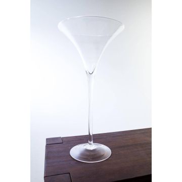 Bicchiere da martini XXL SACHA AIR su supporto, trasparente, 50cm, Ø25cm Bicchiere da martini XXL SACHA AIR su supporto, trasparente, 50cm, Ø25cm