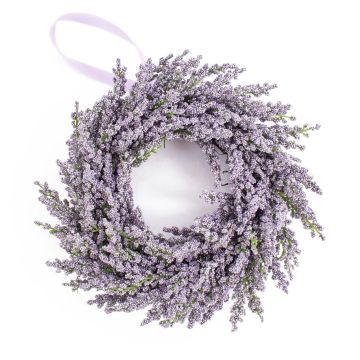 Corona di lavanda tessile YLVIE, viola, Ø25cm