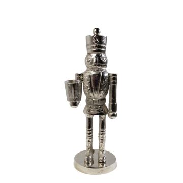 Figura decorativa "Schiaccianoci" RUNAR, argento, 11,5x11x30 cm Figura decorativa "Schiaccianoci" RUNAR, argento, 11,5x11x30 cm