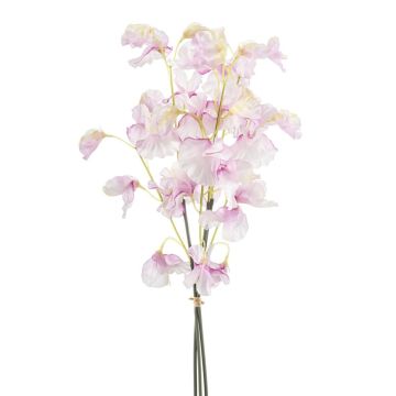Mazzo decorativo di Lathyrus KIDO, rosa-bianco, 50 cm