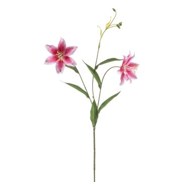Giglio tigrato artificiale DUNKA, rosa-fucsia, 70 cm