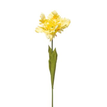 Fiore artificiale tulipano papagallo ALISCHA, giallo, 70 cm